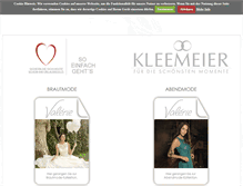 Tablet Screenshot of brautkleider-kleemeier.com